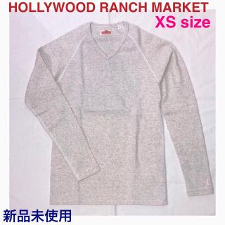 ハリウッドランチマーケット(HOLLYWOOD RANCH MARKET)の【新品未使用】H.R.MARKET ストレッチフライス VネックロンT(Tシャツ/カットソー(七分/長袖))