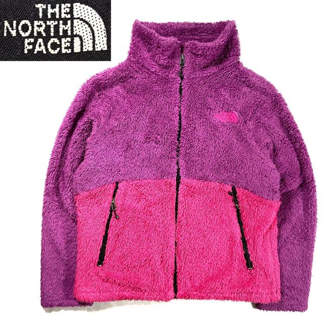 THE NORTH FACE(ザノースフェイス)のTHE NORTH FACE フリースジャケット 150 ピンク パープル キッズ/ベビー/マタニティのキッズ服女の子用(90cm~)(ジャケット/上着)の商品写真