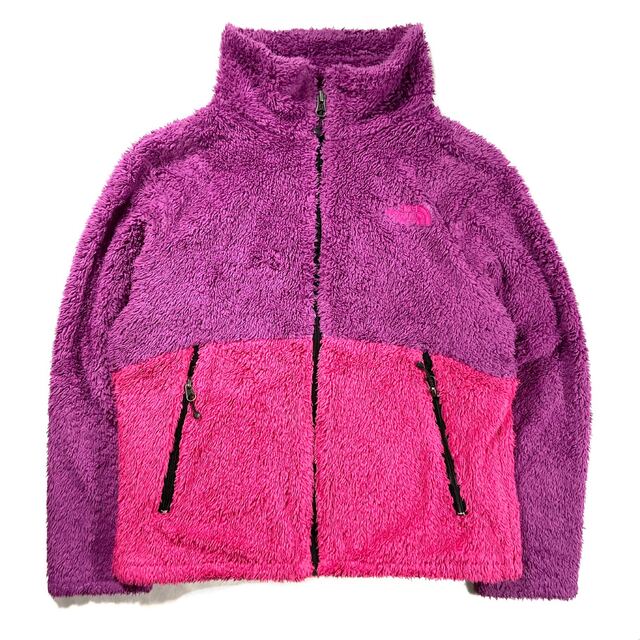 THE NORTH FACE(ザノースフェイス)のTHE NORTH FACE フリースジャケット 150 ピンク パープル キッズ/ベビー/マタニティのキッズ服女の子用(90cm~)(ジャケット/上着)の商品写真