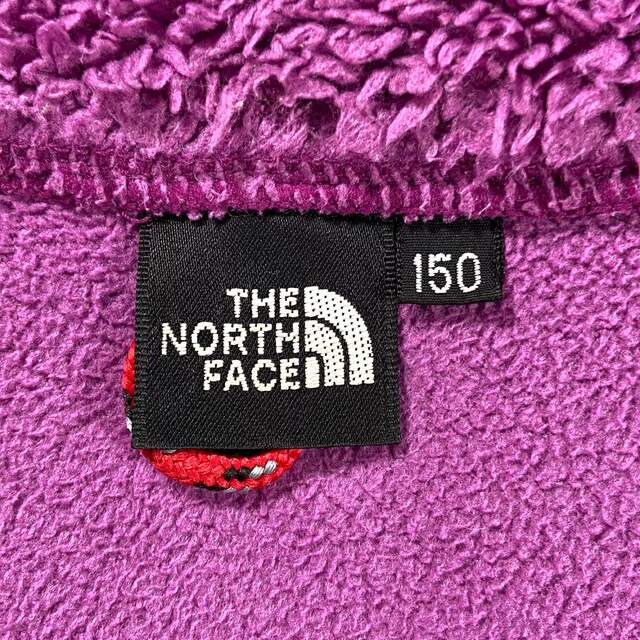 THE NORTH FACE(ザノースフェイス)のTHE NORTH FACE フリースジャケット 150 ピンク パープル キッズ/ベビー/マタニティのキッズ服女の子用(90cm~)(ジャケット/上着)の商品写真