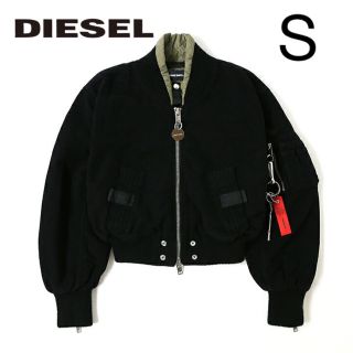 ディーゼル(DIESEL)のディーゼル ジャケット 中綿 ジャンパー ブルゾン MA1 レディース ブラック(ブルゾン)