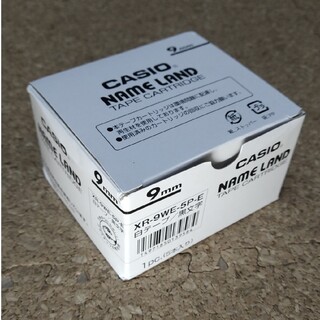 CASIO - CASIO ネームランド ラベルライター テープ XR-9WE-5P-E 9mm