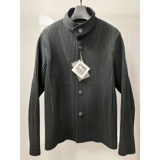 イッセイミヤケ(ISSEY MIYAKE)のHomme Plisse プリーツ スタンドカラーブルゾン 2 オムプリッセ(ブルゾン)