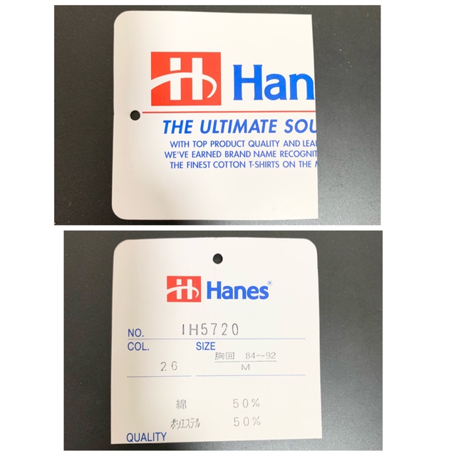 Hanes(ヘインズ)のUSA製 90s Hanes スウェット タグ付き メンズM ビッグロゴ 緑 メンズのトップス(スウェット)の商品写真