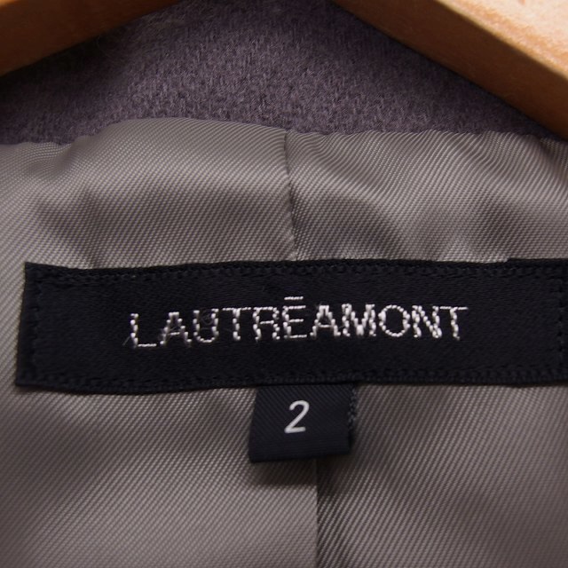 LAUTREAMONT(ロートレアモン)のロートレアモン ジャケット アウター スタンドカラー ウール 無地 2 グレー レディースのジャケット/アウター(その他)の商品写真