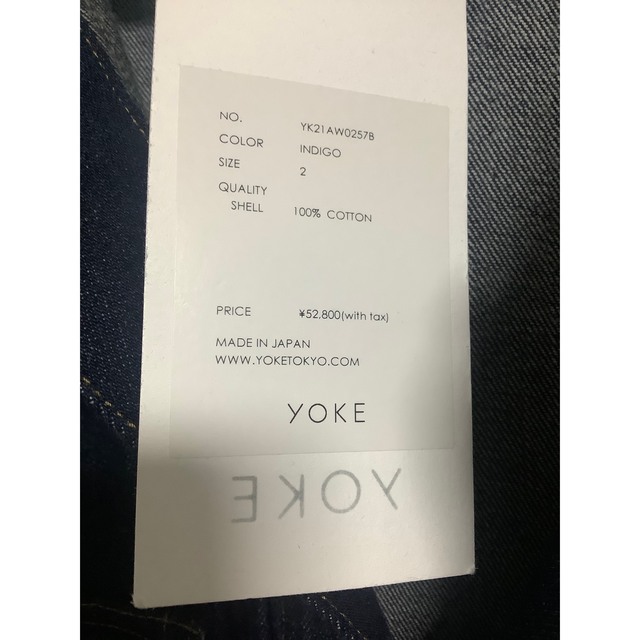 新品】YOKE 21AW ヨーク デニムジャケット Gジャン サイズ2 【代引き