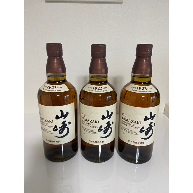 サントリー 山崎 シングルモルト ウイスキー 43度 700ml×3本 全ての