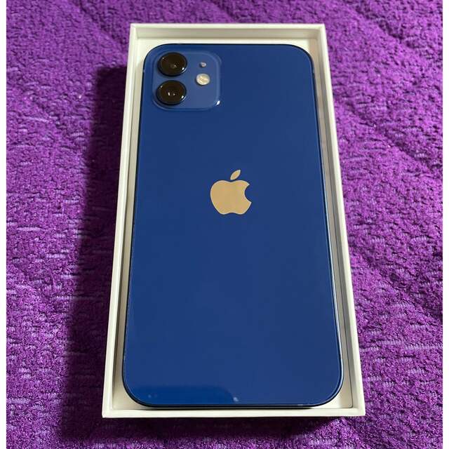 スマートフォン/携帯電話iPhone12 64GB SIMフリー　ブルー　美品