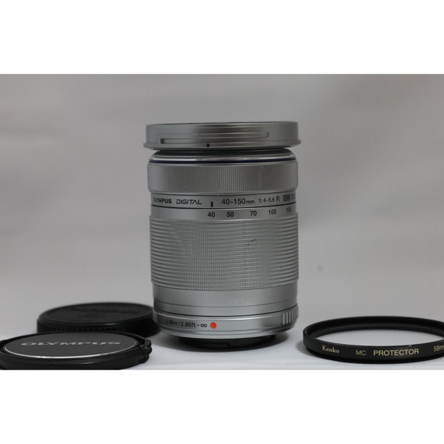 新品 オリンパス ED 40-150mm F4-5.6 R クロ キタムラ購入-