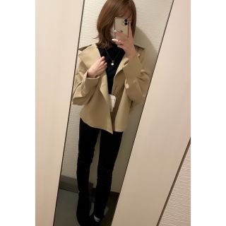 マウジー(moussy)の【新品タグ付】moussy コート オーバーサイズ(ノーカラージャケット)