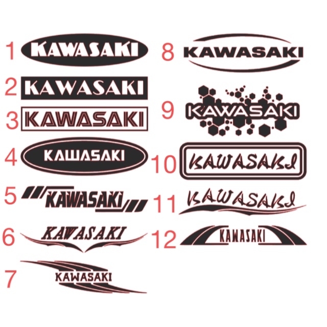 Kawasaki カワサキさん ステッカー 選べる２枚 旧車 族 zの通販 by 