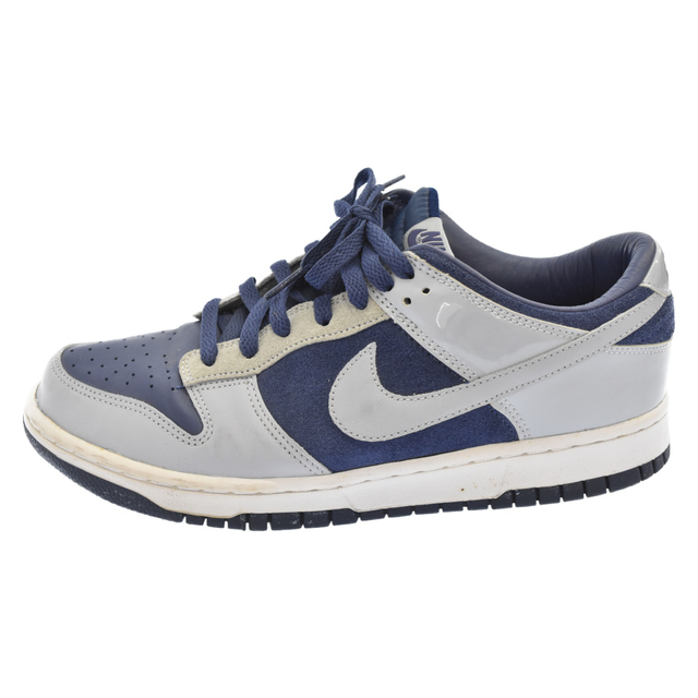 新作 ローカットスニーカー ダンク アトモス QS JP LOW DUNK ×ATMOS ナイキ NIKE - NIKE ミスマッチ AA4414-401 ネイビー/グレー スニーカー