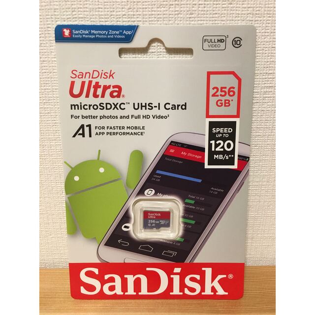 SanDisk(サンディスク)のSandisk マイクロSDカード 256GB スマホ/家電/カメラのPC/タブレット(PC周辺機器)の商品写真