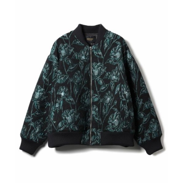 STUDIOUS(ステュディオス)の【EBONY(エボニー)】 Camellia jacquard Blouson レディースのジャケット/アウター(ブルゾン)の商品写真