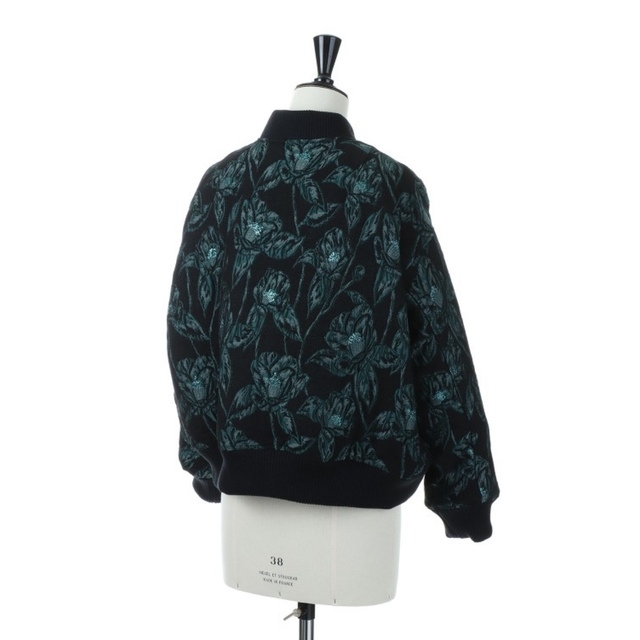 STUDIOUS(ステュディオス)の【EBONY(エボニー)】 Camellia jacquard Blouson レディースのジャケット/アウター(ブルゾン)の商品写真