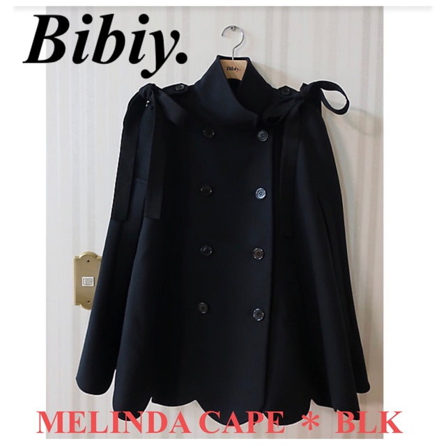 【新品・タグ付き】Bibiy. ＊ MELINDA CAPE ＊ BLK