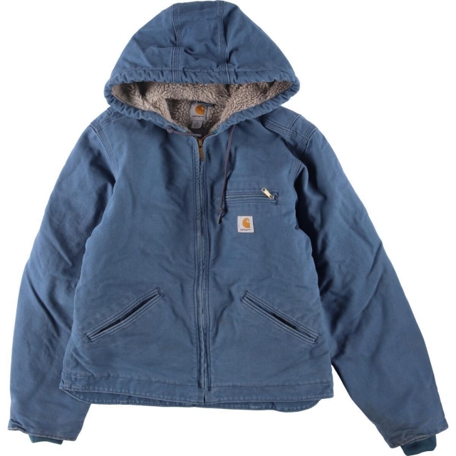 カーハート Carhartt デトロイトジャケット フード付き ダック地フルジップパーカー レディースM /eaa294212