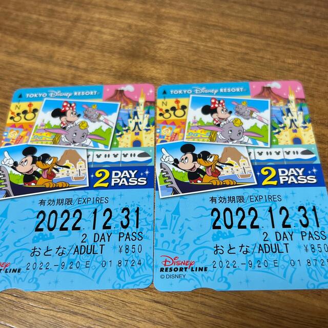 Disney(ディズニー)のディズニーリゾートライン　フリー切符 チケットの施設利用券(その他)の商品写真