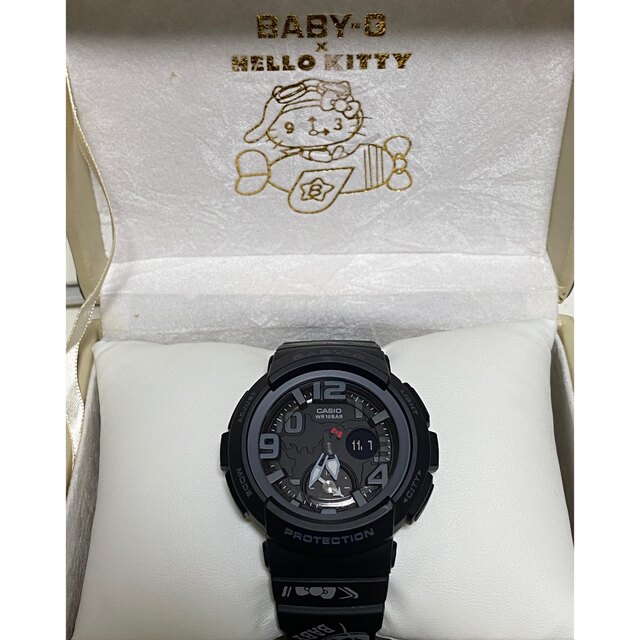 Baby-G(ベビージー)のG-SHOCK/baby-G/限定/BGA-190KT/コラボ/ハローキティ/黒 メンズの時計(腕時計(デジタル))の商品写真