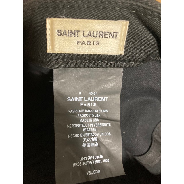 Saint Laurent(サンローラン)のサンローランパリ エディスリマン期 キャップ ハット 帽子 メンズの帽子(キャップ)の商品写真