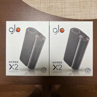 グロー(glo)のglo HYPER X2 メタルブラック新品未使用2台(タバコグッズ)