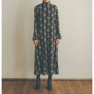 クラネ(CLANE)の【CLANE】STRIPE FLOWER EMBROIDERY ONEPIECE(ロングワンピース/マキシワンピース)