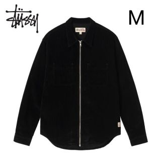 ステューシー(STUSSY)の【新品】STUSSY WIDE WALE コーデュロイ ジップシャツ Mサイズ(ブルゾン)