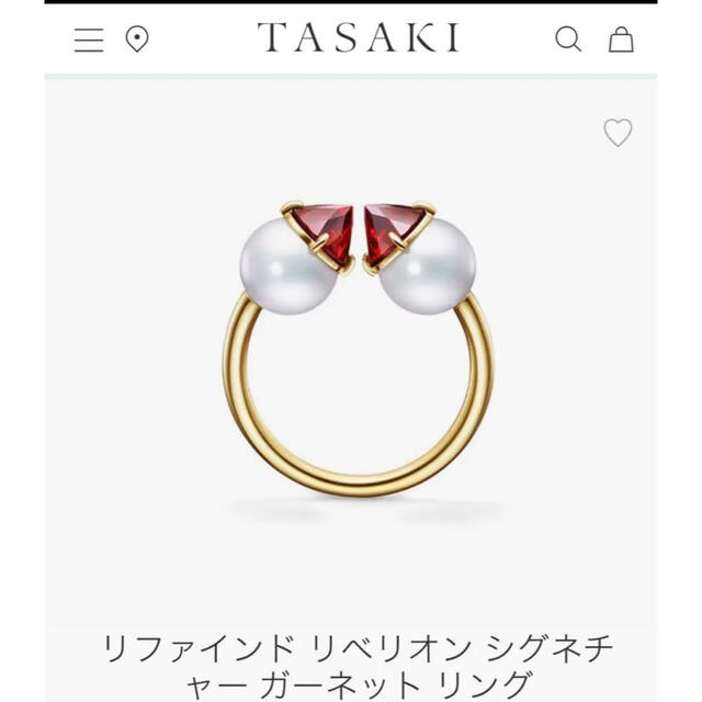 お値下げ！TASAKI リファインド リベリオン シグネチャー ガーネットリング