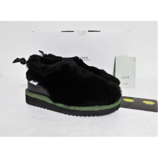 スイコック(suicoke)の定価3.5万 新品 SUICOKE × ARIES BOA 22 ブラック ボア(スリッポン/モカシン)