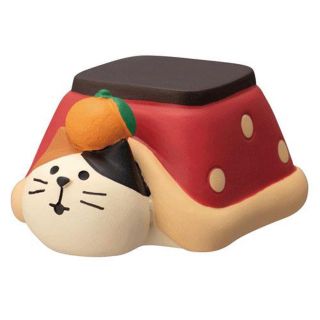 新品☆コンコンブル  こたつむり猫(置物)