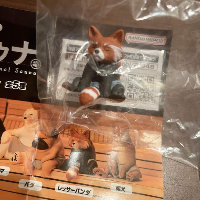 どうぶつサウナ　レッサーパンダ エンタメ/ホビーのおもちゃ/ぬいぐるみ(キャラクターグッズ)の商品写真