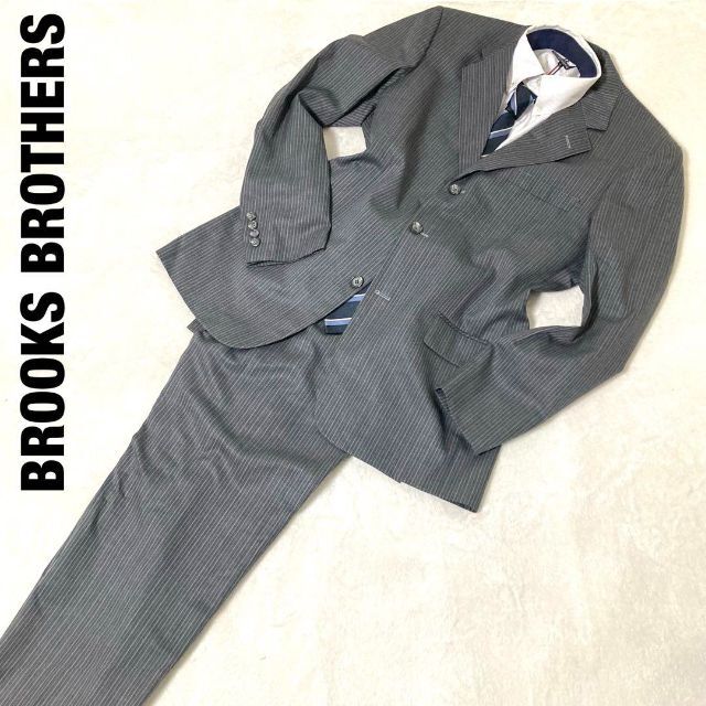 Brooks Brothers(ブルックスブラザース)のブルックスブラザーズ　スーツ　グレー　33W　39REG 33W　美品 メンズのスーツ(セットアップ)の商品写真