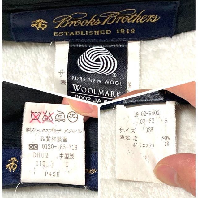 Brooks Brothers(ブルックスブラザース)のブルックスブラザーズ　スーツ　グレー　33W　39REG 33W　美品 メンズのスーツ(セットアップ)の商品写真