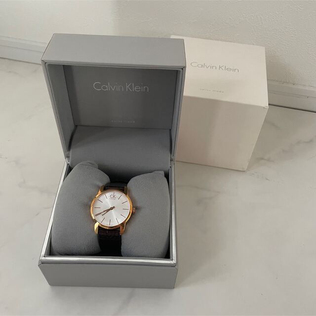 AL完売しました。 箱保証書コマ付き ステンレス腕時計 Calvin Klein
