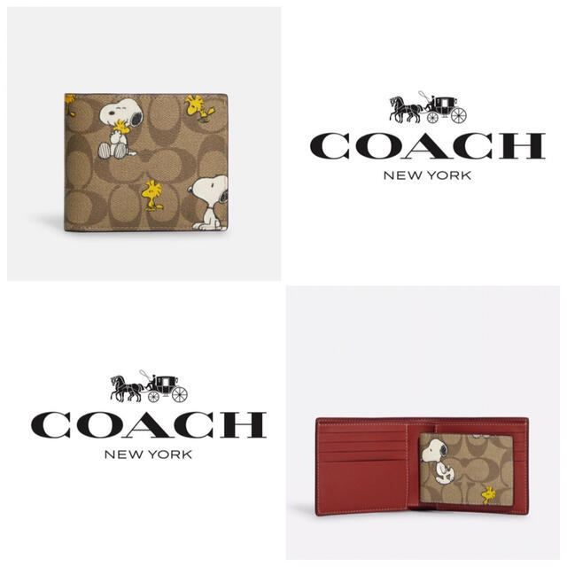 COACH(コーチ)のCOACH 財布 ★大人気★ 3-IN-1 ウォレット スヌーピー コラボ 新品 レディースのファッション小物(財布)の商品写真