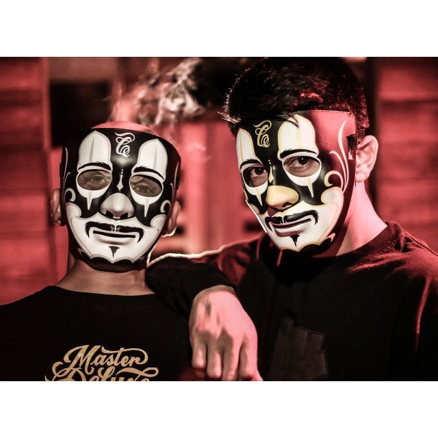 MISTER CARTOON CLOWN MASK BLACK WHITE 白黒 エンタメ/ホビーのコスプレ(小道具)の商品写真