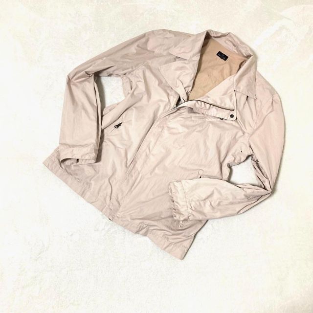 Paul Smith(ポールスミス)のピーエスポールスミス　ライダースジャケット　ベージュ　L　未使用 メンズのジャケット/アウター(ライダースジャケット)の商品写真