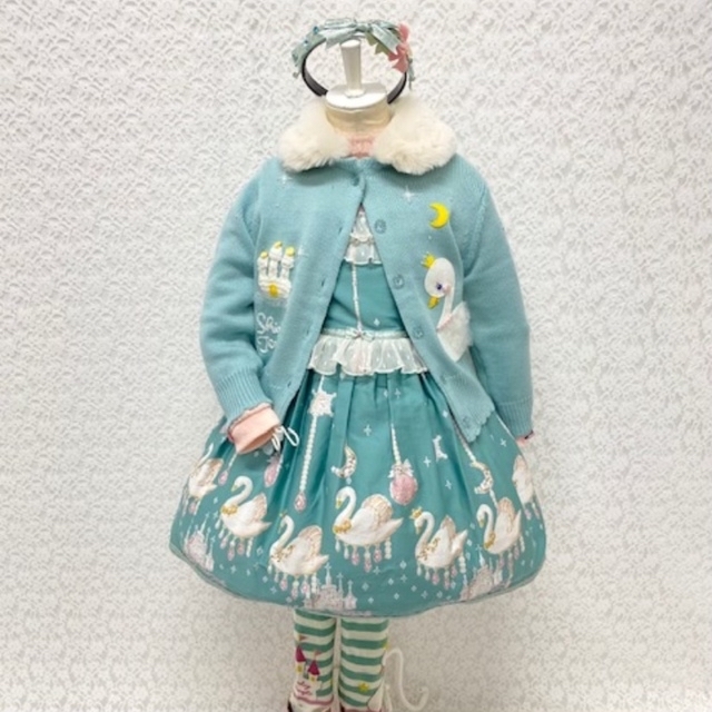 キッズ服女の子用(90cm~)シャーリーテンプル????jsk カーディガン カチューシャ 110