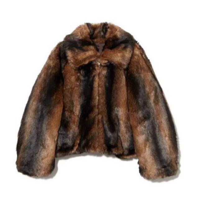 ¥38500Mamaleinwande faux fur jacket ファーコート