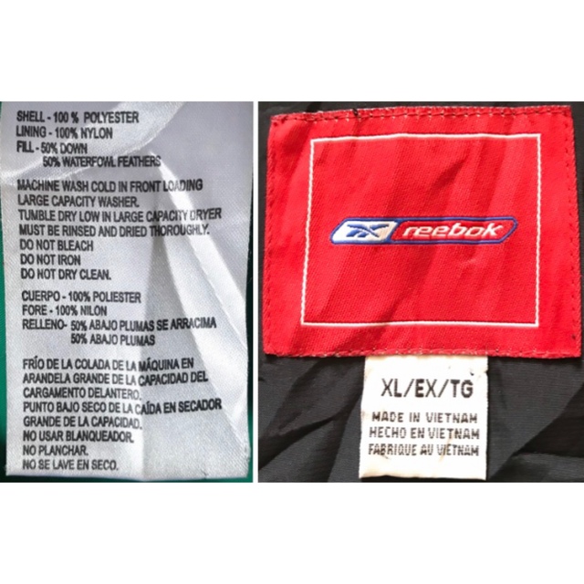 Reebok(リーボック)の保温性抜群 稀少 00s reebook セルティックス ダウンジャケット XL メンズのジャケット/アウター(ダウンジャケット)の商品写真