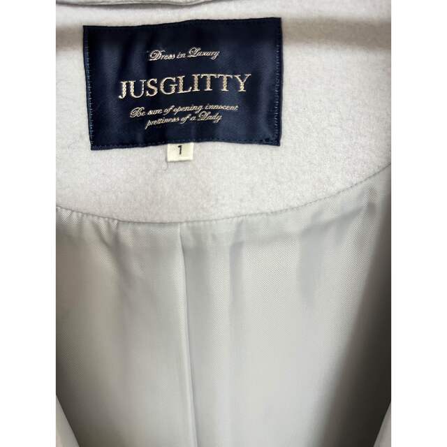 JUSGLITTY(ジャスグリッティー)のジャスグリッティー　5wayコート　サイズ1 レディースのジャケット/アウター(ロングコート)の商品写真