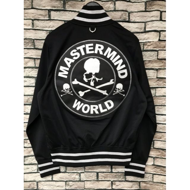 mastermind JAPAN(マスターマインドジャパン)のマスターマインド×ミッチェル&ネス★22AWスカルロゴスタジャン ジャケット メンズのジャケット/アウター(スタジャン)の商品写真