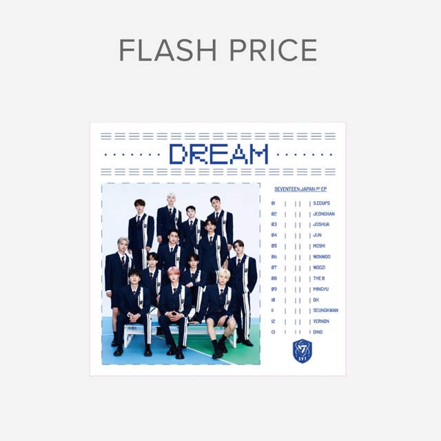 SEVENTEEN(セブンティーン)の抹茶。様専用　SEVENTEEN DREAM フラッシュプライス盤　2枚 エンタメ/ホビーのCD(K-POP/アジア)の商品写真