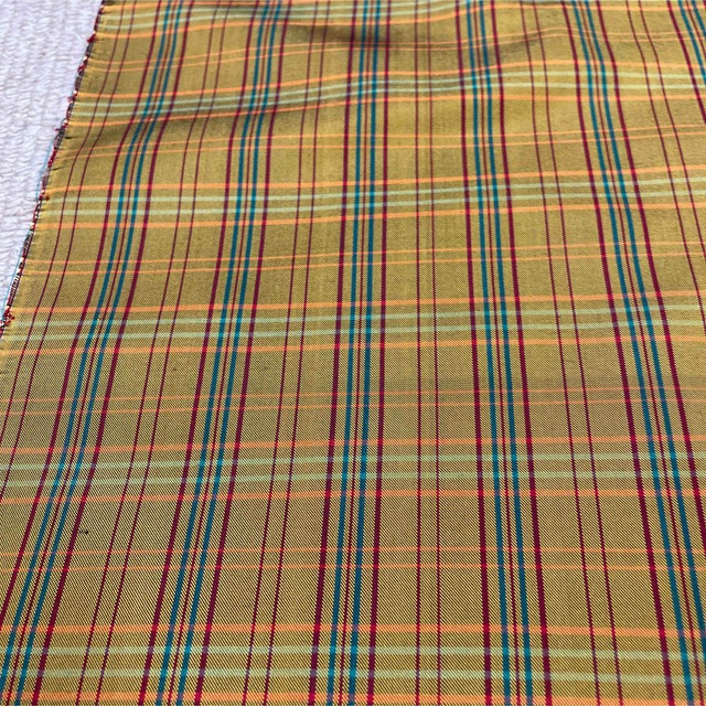 新品 反物 本場奄美大島紬 正絹 格子 つむぎ 黄八丈 着物 呉服 和装
