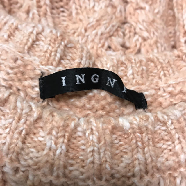 INGNI(イング)のINGI イング ニット サーモンピンク レディースのトップス(ニット/セーター)の商品写真
