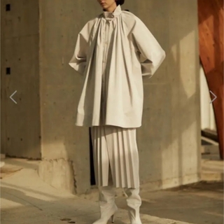 ルシェルブルー(LE CIEL BLEU)のIRENE フェイクレザー スカート ジャケット セット(ロングスカート)