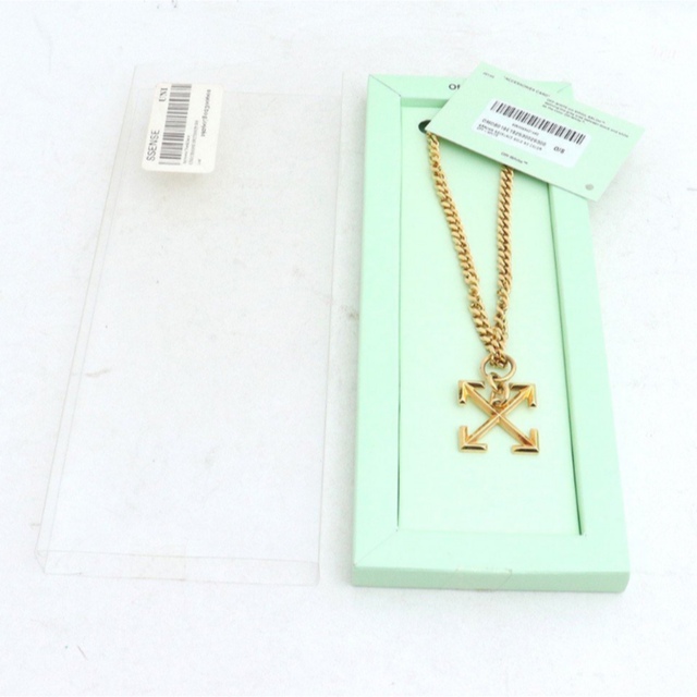 OFF-WHITE(オフホワイト)のOFF-WHITE  オフホワイト　ARROWS NECKLACE GOLD メンズのアクセサリー(ネックレス)の商品写真