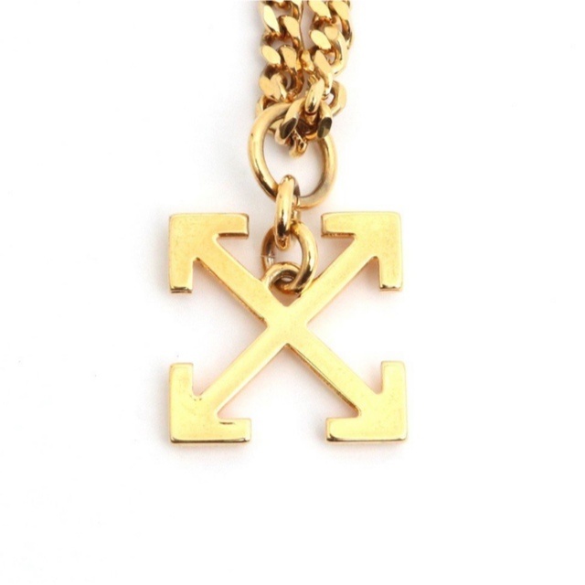 OFF-WHITE(オフホワイト)のOFF-WHITE  オフホワイト　ARROWS NECKLACE GOLD メンズのアクセサリー(ネックレス)の商品写真