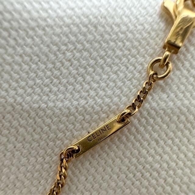 used品 celine セリーヌ イニシャル ネックレス ラージサイズ「B」