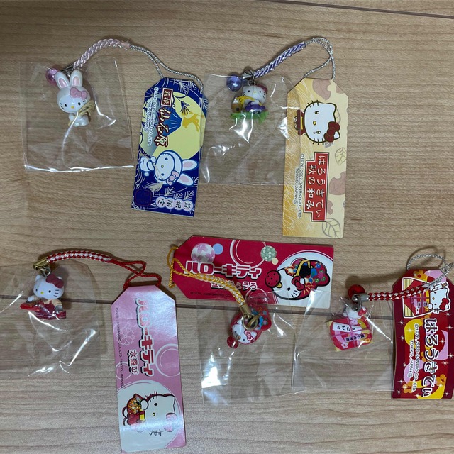 キティ ストラップ 根付け 5点セット | フリマアプリ ラクマ